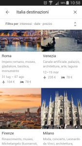 Google Destinations Italia