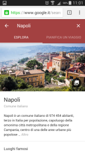 Google destinations - Napoli