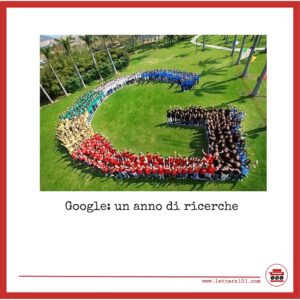 Google un anno di ricerche