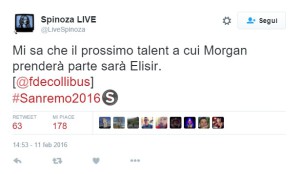 Morgan a #sanremo2016
